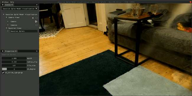 screenshot of the editor exposed by fCDB